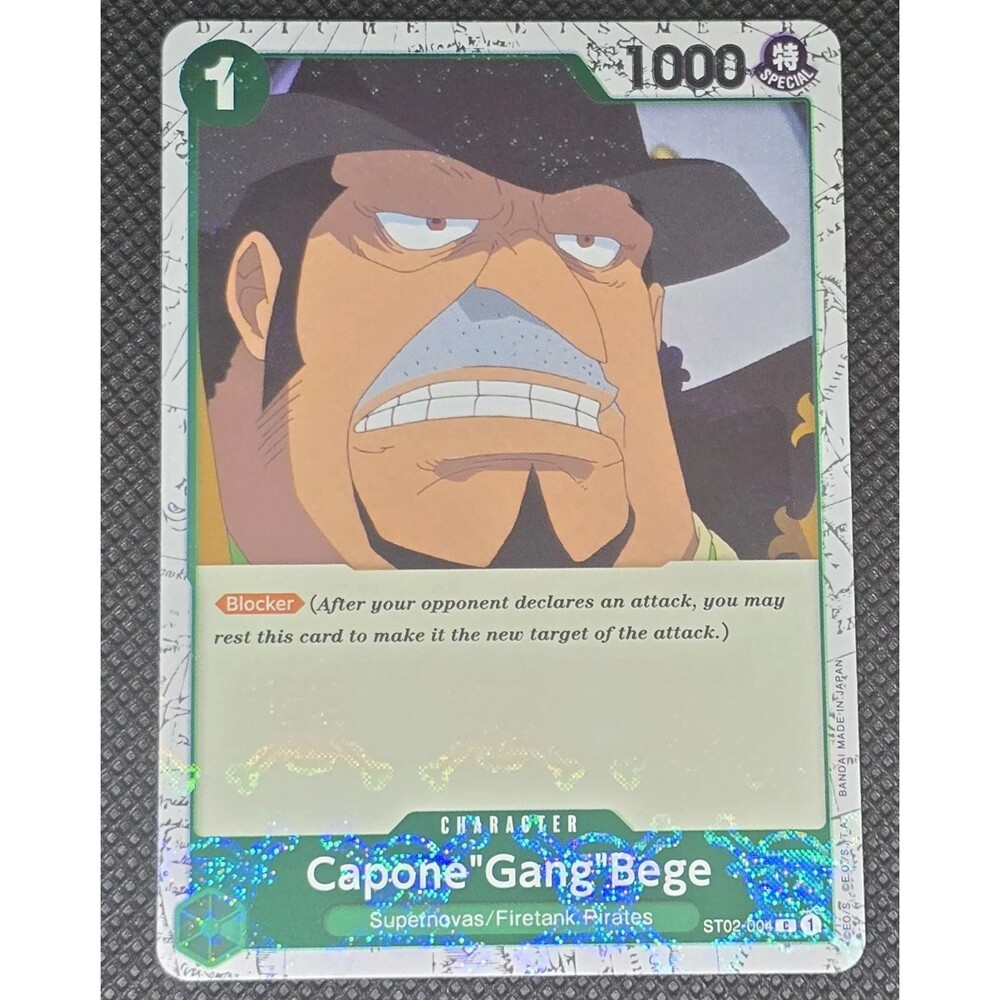 One Piece Card Game Capone "Gang" Bege ST02-004 jolly roger foil